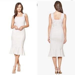 Never Lie to You Ruffled Bodycon Midi Dress